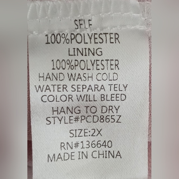 L'ATISTE Pink Ruffled Dress SZ 3X - Picture 11 of 11